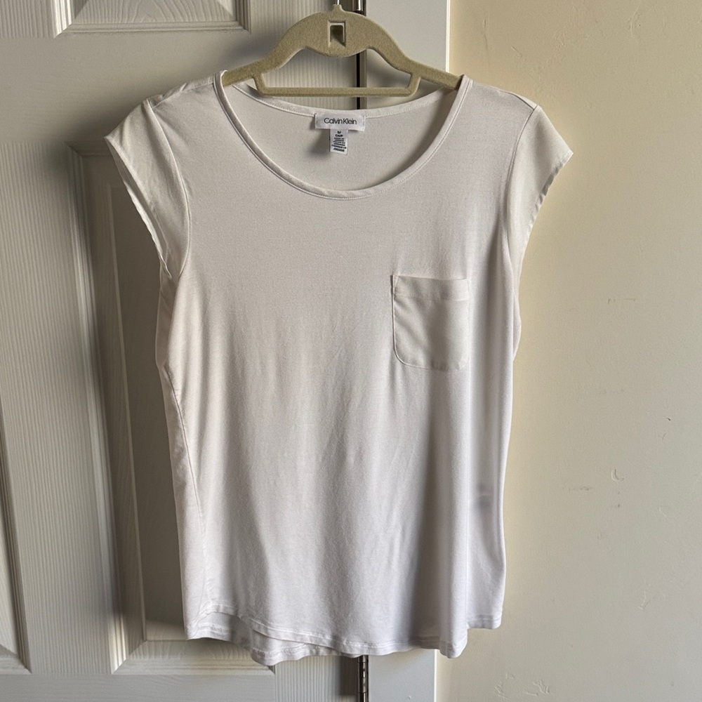 Calvin Klein Classic White Short Sleeve Tee